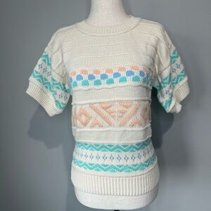 Sakura Sport Cream Knit Sweater